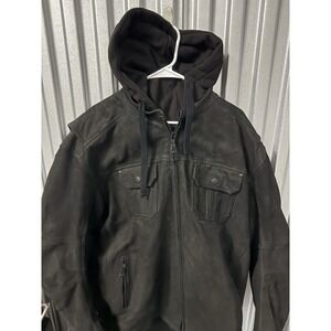 Street & Steel Drifter Leather Armored Motorcycle Jacket Mens Size 3XL
